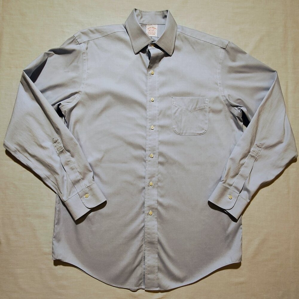 Brooks Brothers 1818 Madison Fit Long Sleeve‎ Dress Shirt 15 1/2-35